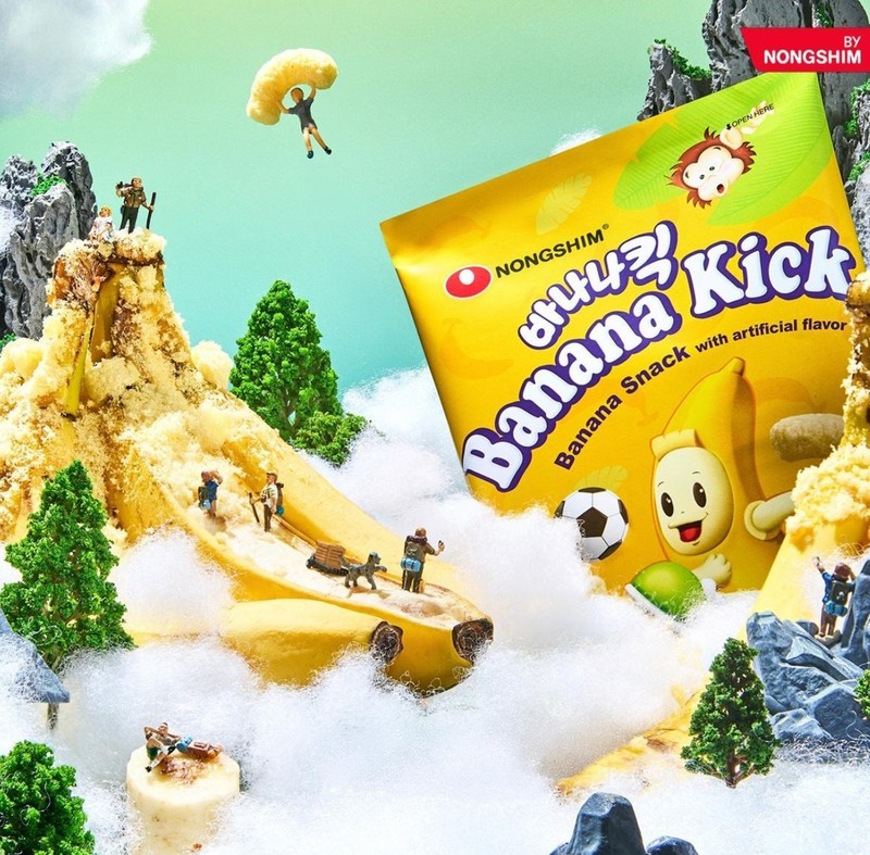Nongshim Banana Kick / Melon Kick 45g Korean Sweet Corn Puffs [Pick your flavor] gallery