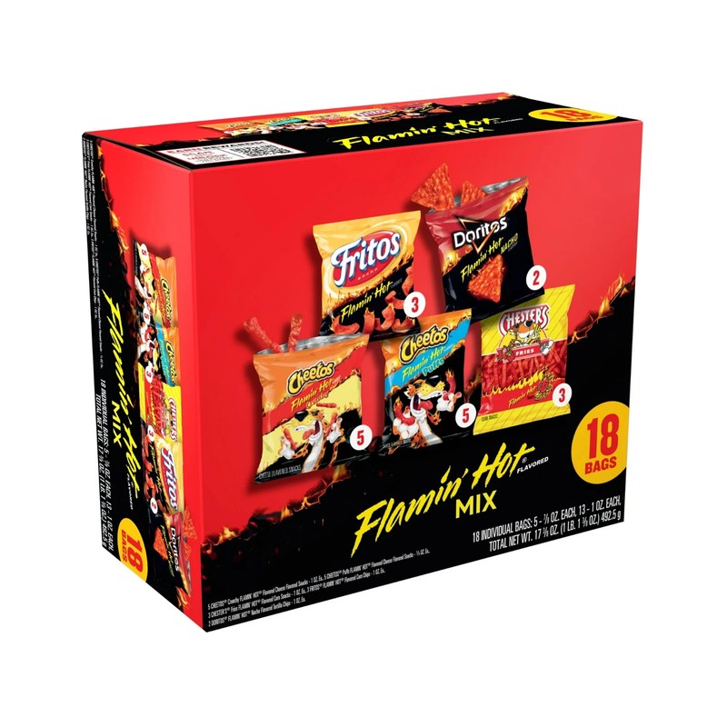 New Frito-Lay Flamin' Hot Mix Variety Pack Snack Chips, 18 Count Multipack New gallery