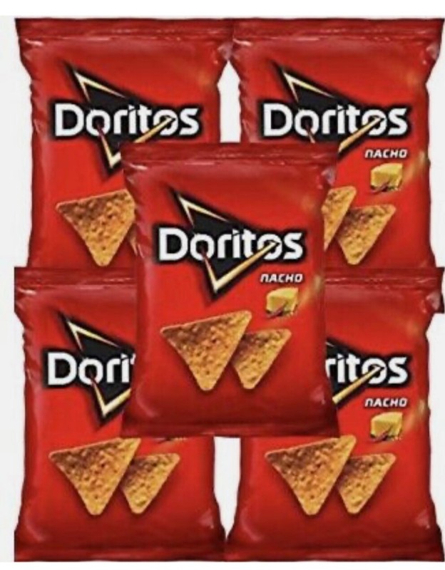 Sabritas Mexican Chips Doritos Nachos, 5 BAGS (62 G)