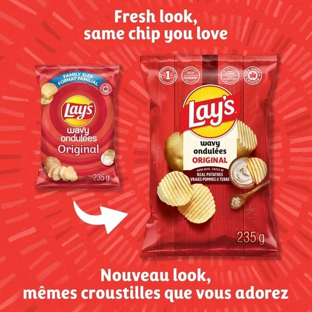 LAY'S Wavy Original potato chips 235g - FREE SHIPPING gallery