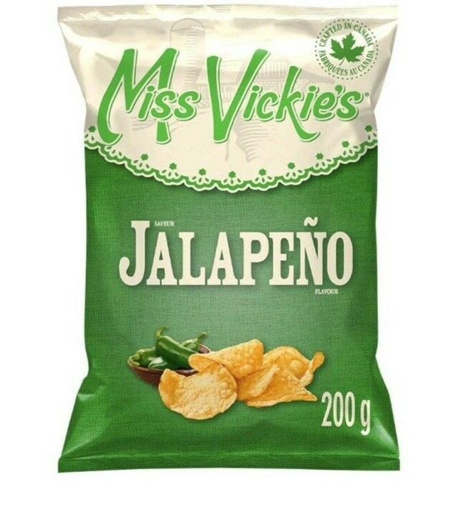 6 Bags of Miss Vickie’s Jalapeño Potato Chips 200g Each- Canada- Free Shipping