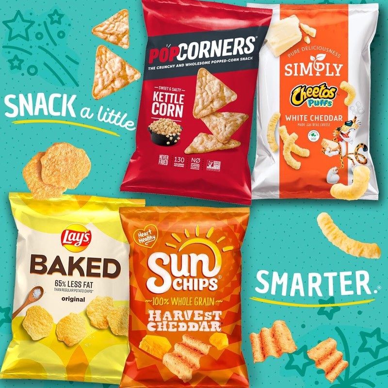 PopCorners Popped Corn Snacks Sea Salt Chips 1oz Bags Pack of 20 gallery