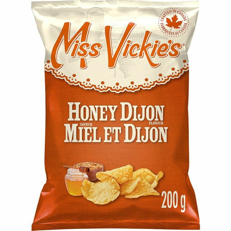 10 Bags of Miss Vickie’s Honey Dijon Potato Chips 190g Each