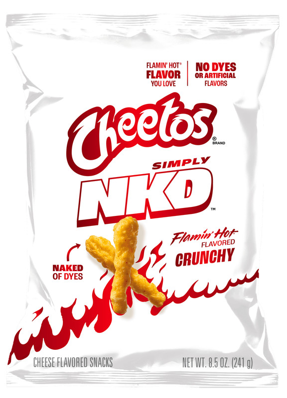 Cheetos Simply NKD, No Dyes No Artificial Flavors Crunchy Flamin’ Hot Cheese Fla