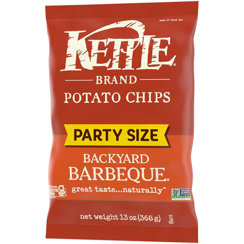 Potato Chips, Backyard Barbeque Kettle Chips, Party Size, 13 Oz gallery