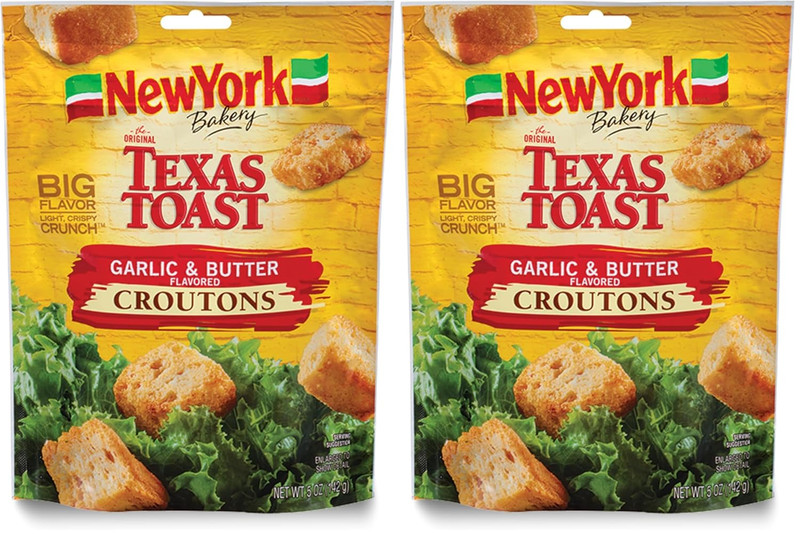 New York Garlic Butter Croutons, 5 Oz (Pack of 2)
