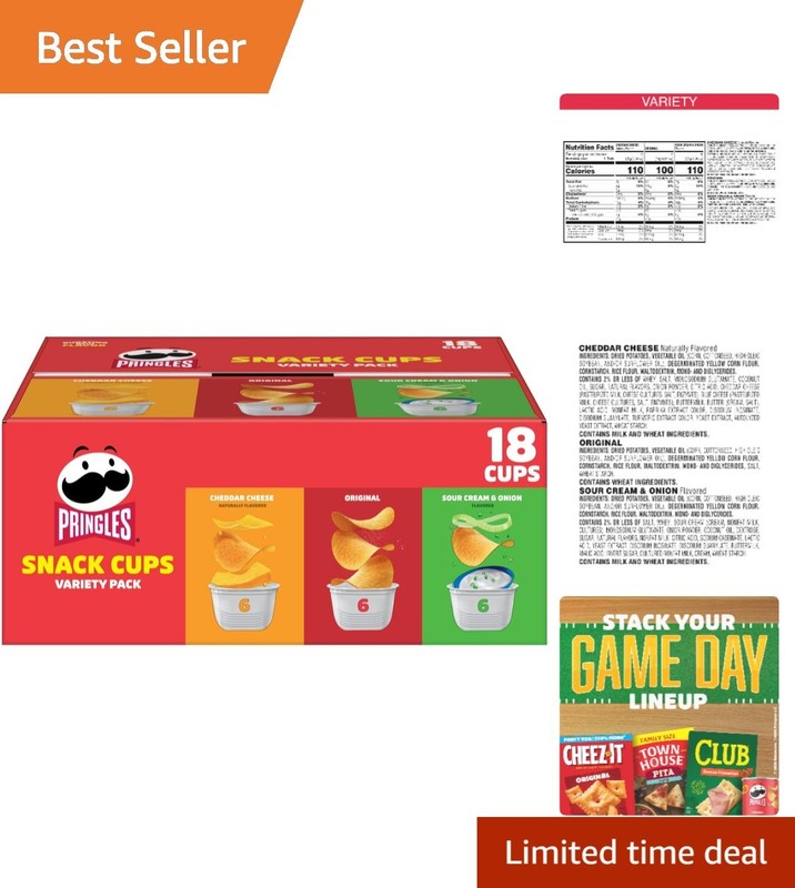Snack Anytime with Our 12.9oz Variety Pack of Delicious Potato Crisps