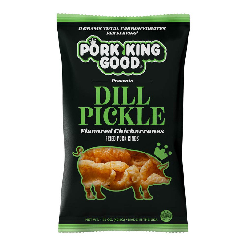 Dill Pickle Pork Rinds (Chicharrones) (4 Pack) Keto Snacks