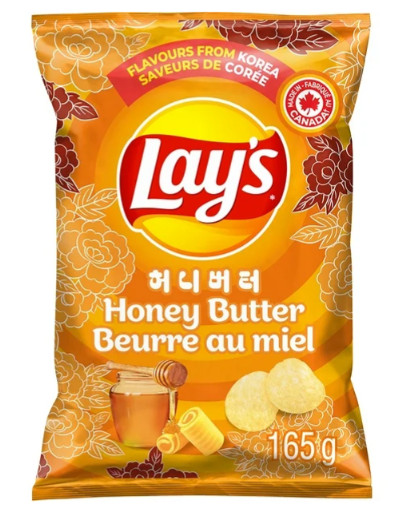 Lay’s Honey Butter Flavored Potato Chips 165g Korean Taste Sweet Crispy Snacks