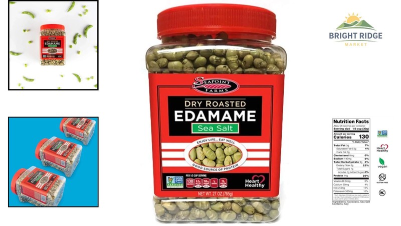 Healthy Plant Based Snack, Sea Salt Edamame with Low-Carb and High Protein gallery