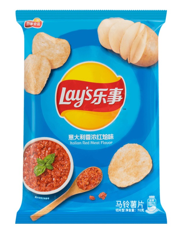 LAY'S Potato Chips Crisps ITALIAN RED MEAT Flavor Asian Japan Korean China snack
