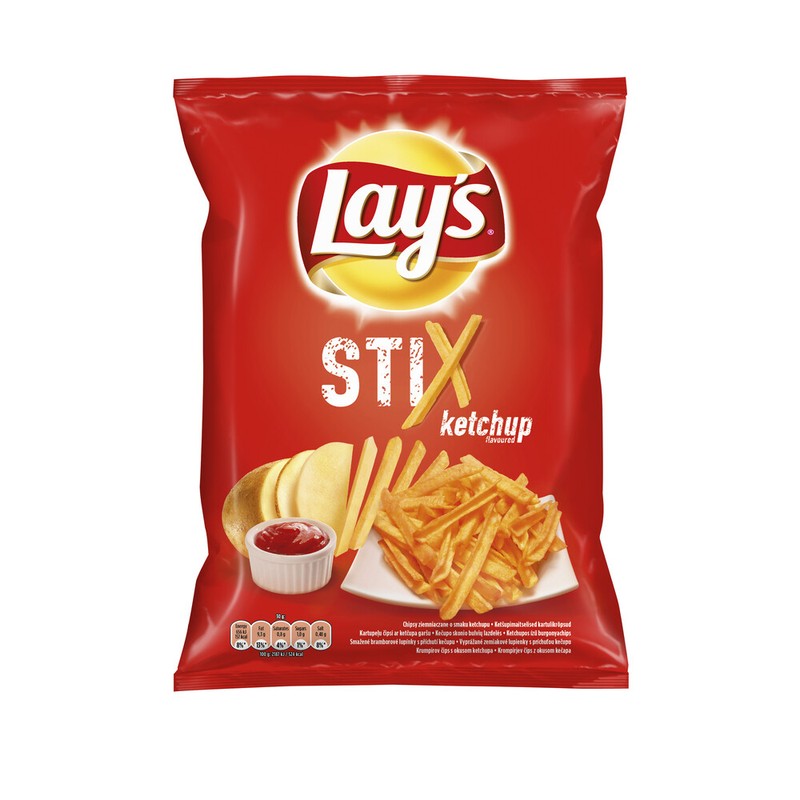 LAYS LAY’S – STIX KETCHUP FLAVOUR – 140G – POTATO CHIPS – FRENCH FRIES SNACK