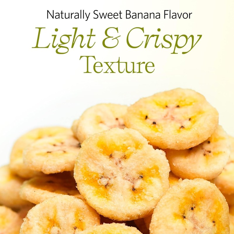 Dried Banana Chips, 8.8 oz Resealable Bag | Banana Chips Unsweetened, Dried F... gallery