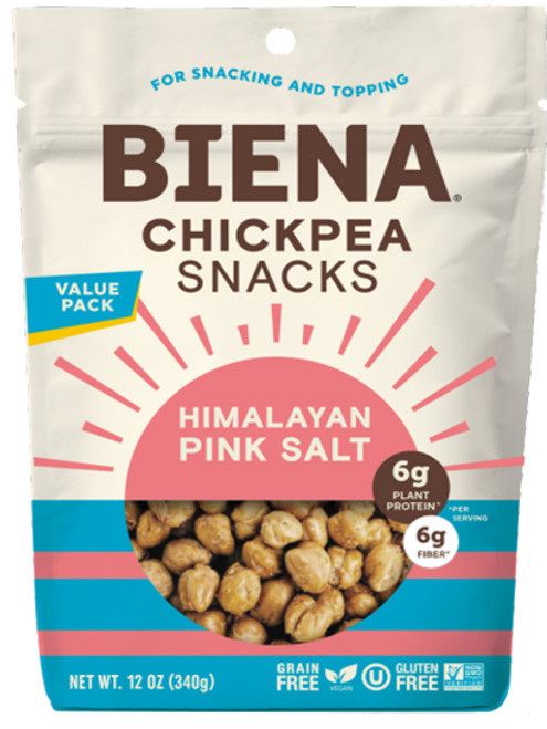 Biena Chkpea Snk Hima Pnk Salt 12 OZ