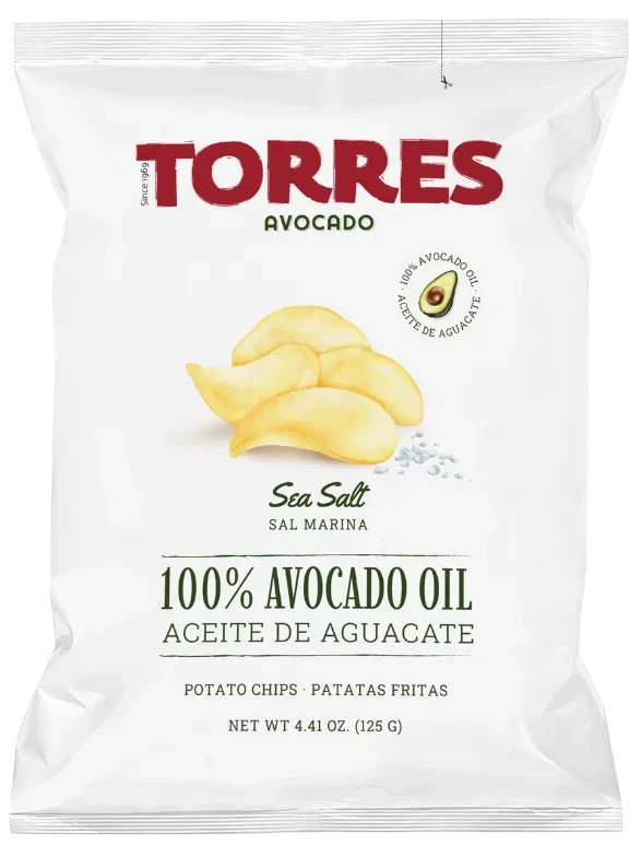 2 TORRES Sea Salt Flavor 100% Avocado Oil Potato Chips from Spain 125g 4.41oz gallery