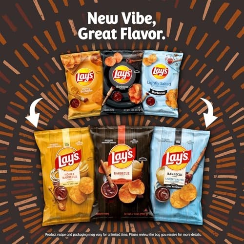 Variety Pack Potato Chips - 4 Flavors, 1 oz Single Serve Bags, 40 Count gallery