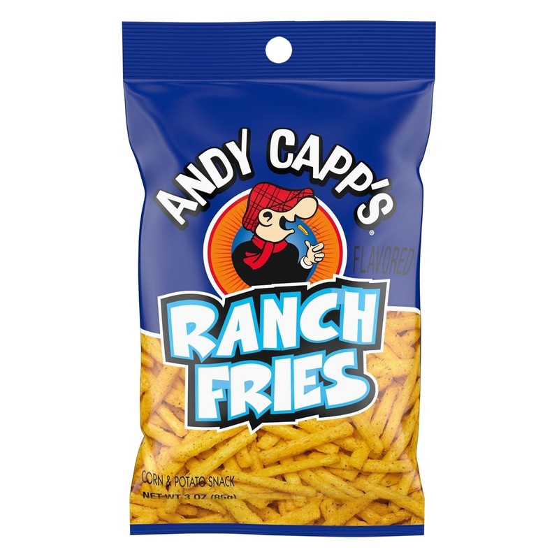 Andy Capp’s Ranch Fries Crunchy Snacks, 3 oz Bag (Pack of 6)