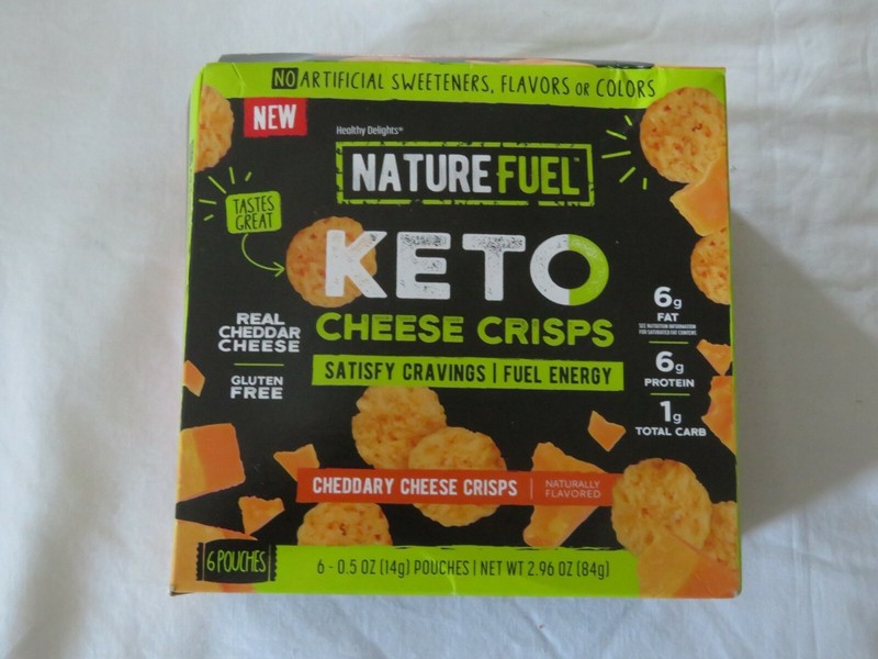 (6) Pack Box Healthy Delights Nature Fuel Keto Cheese Crisps 0.5 Oz Per Pouch ^1