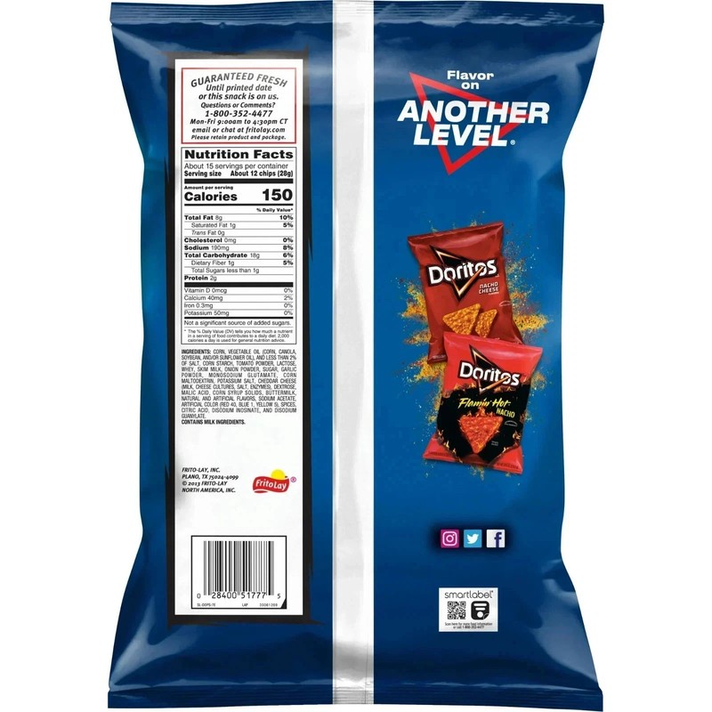 Doritos Cool Ranch Flavored Tortilla Chips, Party Size, 14.5 Oz Bag gallery