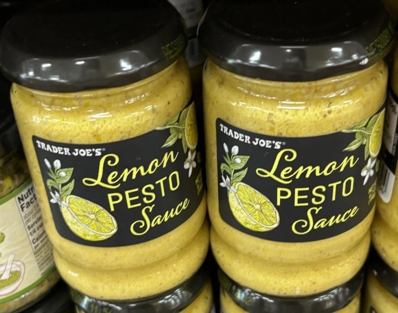 2X Bottles Trader Joe’s Lemon Pesto Sauce 6.7oz each jar