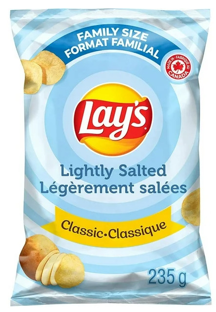 Lay’s Lightly Salted Potato Chips, 235g