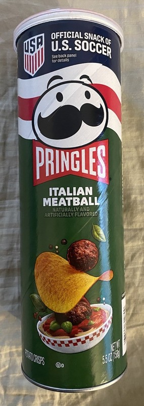 NEW PRINGLES ITALIAN MEATBALL FLAVOR POTATO CRISPS CHIPS 5.5 OZ CAN ALBERTSONS