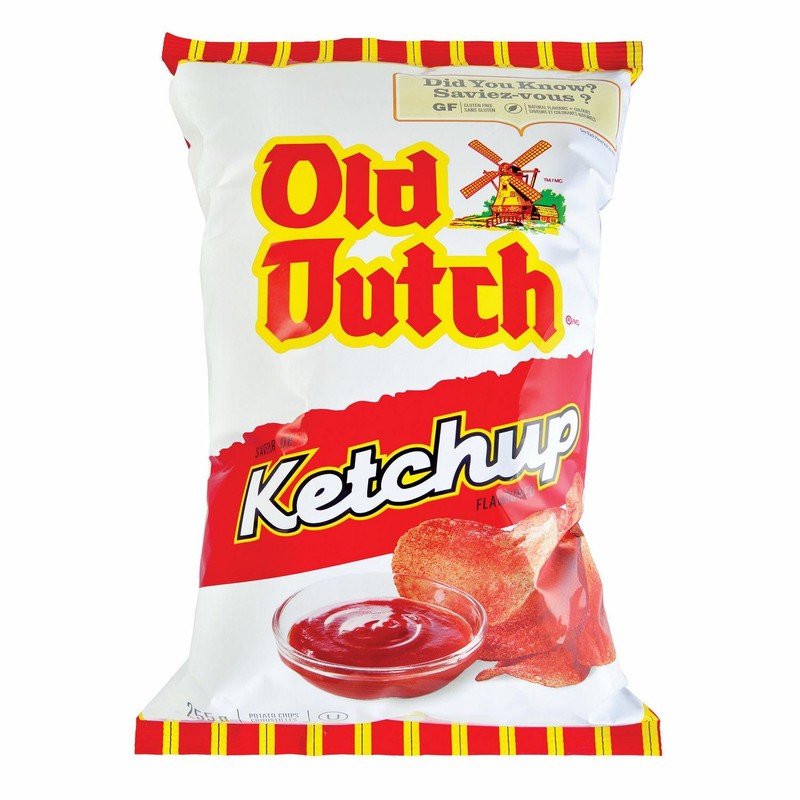 3 Bags Old Dutch Ketchup Chips LARGE Size 180g From Canada FRESH & DELICIOUS!