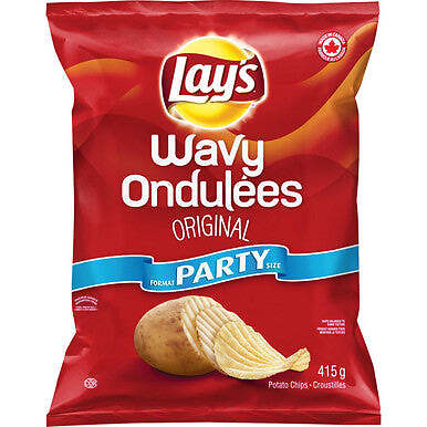 Lay’s Wavy Original Potato Chips 415g/14.6 oz., {Imported from Canada}