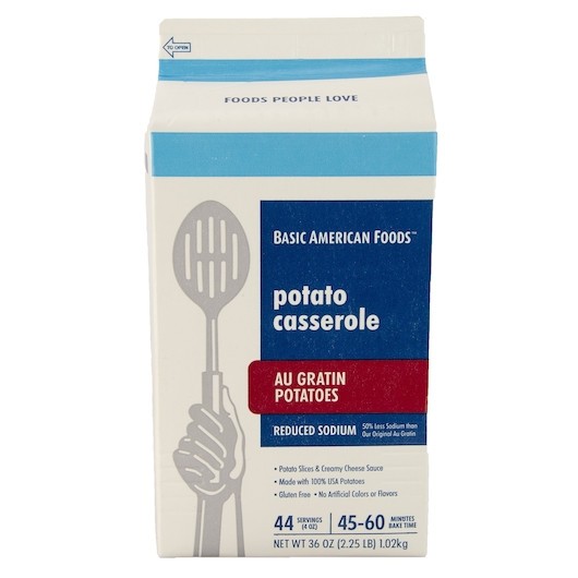 Basic American Foods Whipp Au Gratin Potato Casserole, 2.25 Pound, 6 Per Case