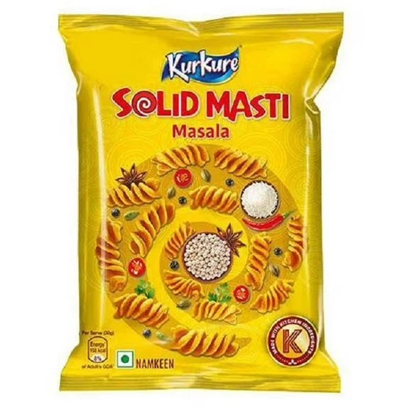 Pack of 10-Kurkure Solid Masti Namkeen Snacks (2.4oz ) Product of India Freeship