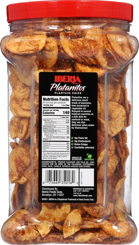 Iberia Maduritos Naturally Sweet Plantain Chips, 20 Ounce (Pack of 1) gallery