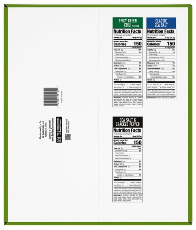 BOULDER CANYON Kettle Style Potat Chips VARIETY PACK 36CT, Made With AVOCADO Oil gallery