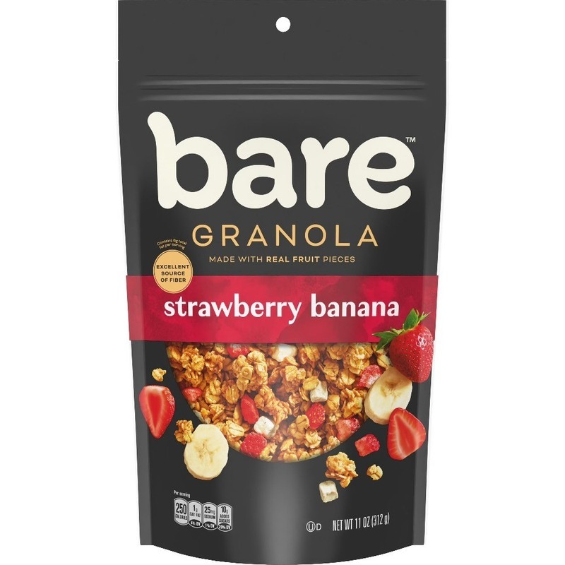 Crunchy Strawberry Banana Granola Fruit Chips Snacks 11 oz Bag