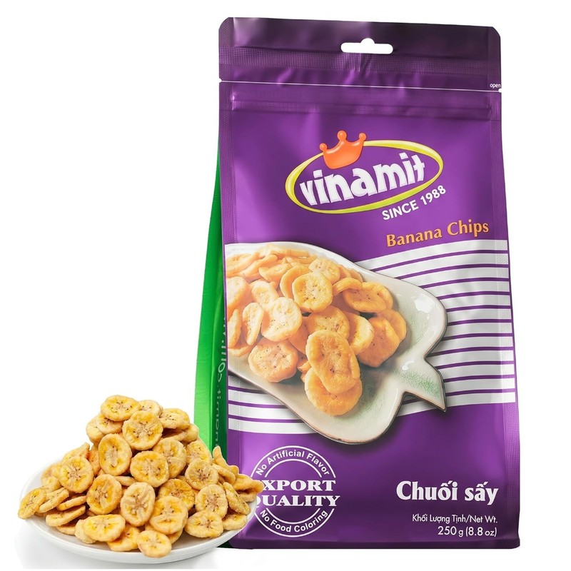 Dried Banana Chips, 8.8 oz Resealable Bag | Banana Chips Unsweetened, Dried F... gallery