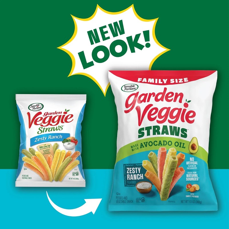 (Pack of 2)Sensible Portions Garden Veggie Straws Made Avocado Oil 13 oz Each... gallery