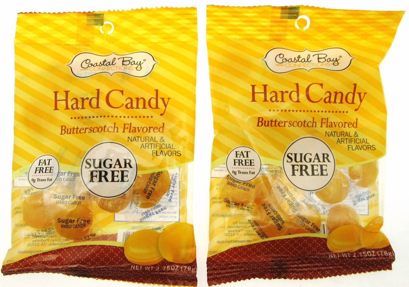 Coastal Bay Confections Butterscotch Flavored; Sugar Free; Hard Candy (2 Pack)