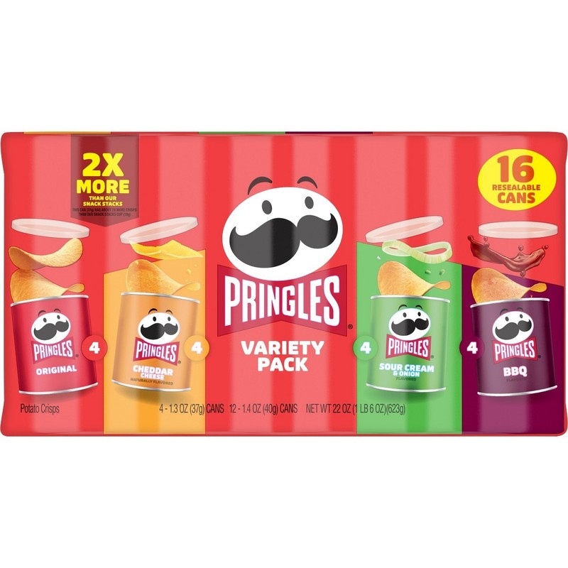 Pringles Grab And Go Variety Pack – 22oz/16ct