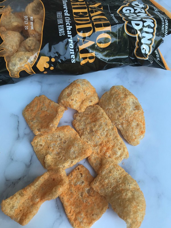Pork King Good Nacho Cheddar Flavored Pork Rinds Chicharrones 4 Pack Keto Snacks gallery