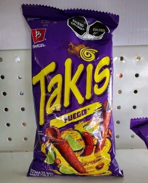 5X BARCEL TAKIS FUEGO CHIPS ( 5 BAGS OF 56g EACH – FREE SHIPPING
