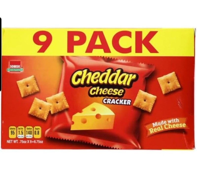 Cheddar Cheese Crackers, 4 Boxes Lunch , Snack