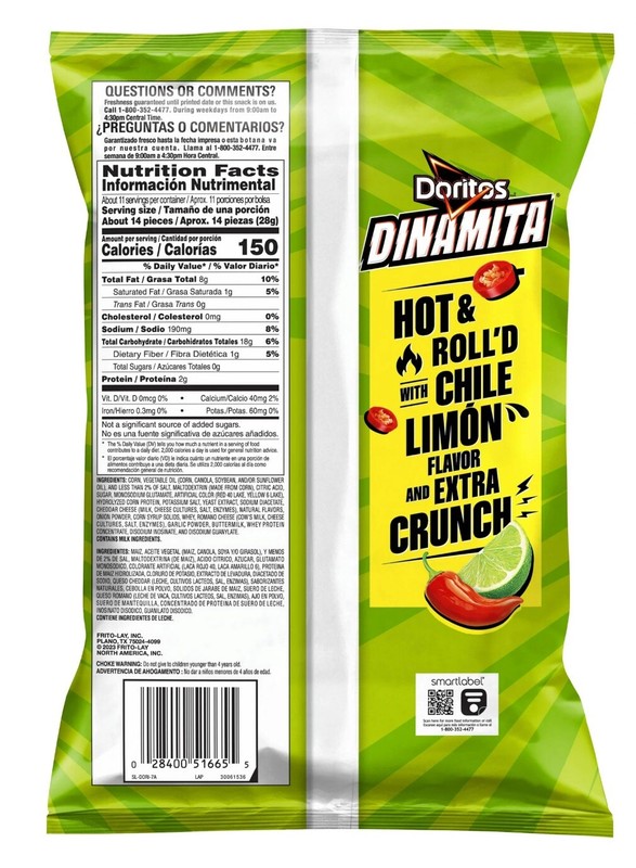 〽️ New Limited Edition Doritos Dinamita Sticks Chile Limon Tortilla Chips 10oz gallery