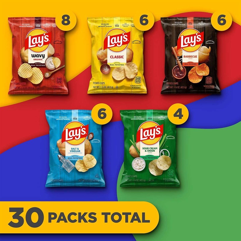 Lay's Mix Variety Pack Potato Chips, 30 pk. gallery