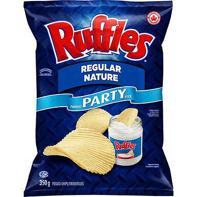 Lay’s Ruffles Regular Potato Chips 350g/12.3 oz {Imported from Canada}