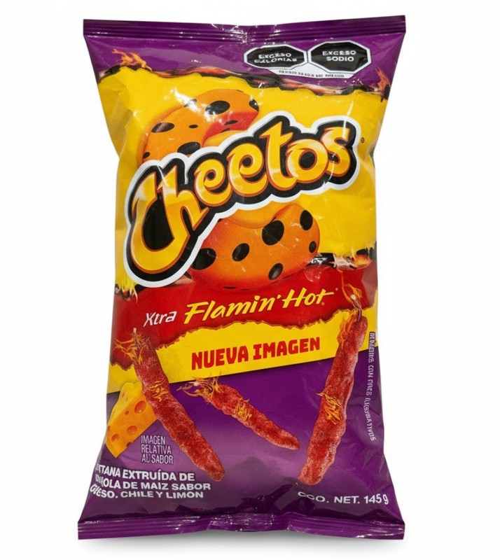 2 Bags 1 Crujiente Bag 1 Mexican Flamin Hot 145 G Per Bag 2 Bolsas Papas Mexica gallery