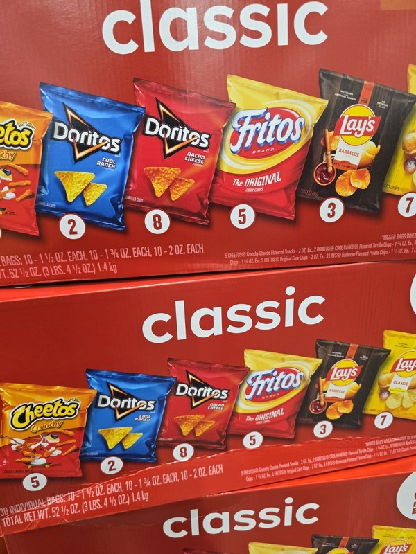 Frito Lay Variety Pack 30 Bags Classic Mix Lays Doritos Cheetos Fritos Snacks