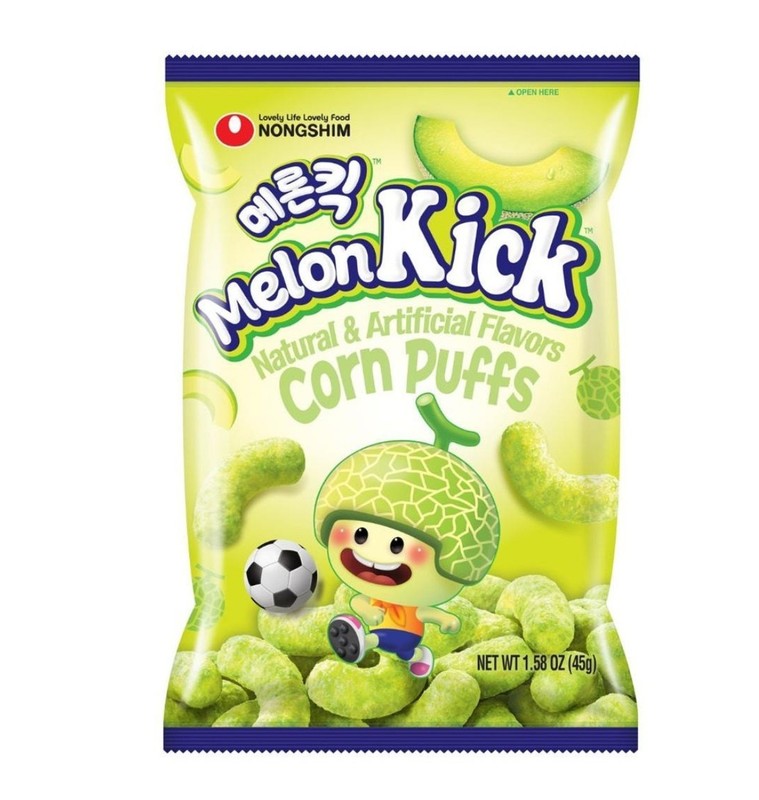 Nongshim Melon Kick 45g – Korean Melon Flavored Corn Snack