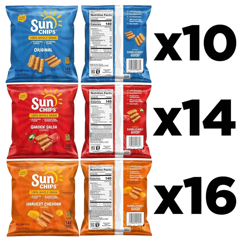 Indulge in 40 Count Whole Grain Chips Variety Pack | Healthy Snacking Delight gallery