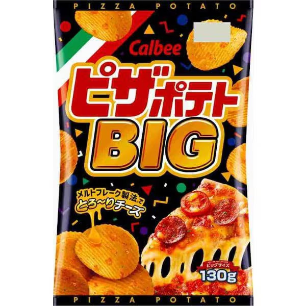 Calbee Pizza Potato Chips Big 130g (4.6oz) – Japanese Original Snacks bulk