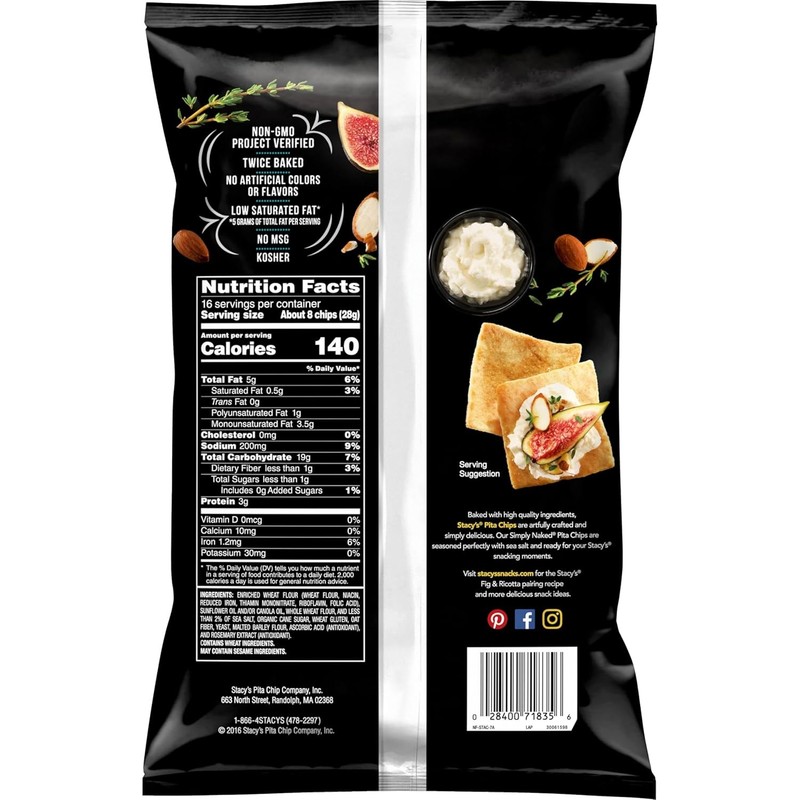 Pita Chips, Simply Naked, 16 Oz Bag gallery