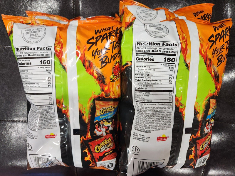 NEW LOOK, SAME TASTE 4 CHEETOS FLAMING'HOT LIMON CRUNCHY 8 1/2 OZ EACH 09/2024 gallery